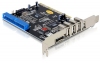 Placa PCI Combo USB2.0 + eSATA + ATA